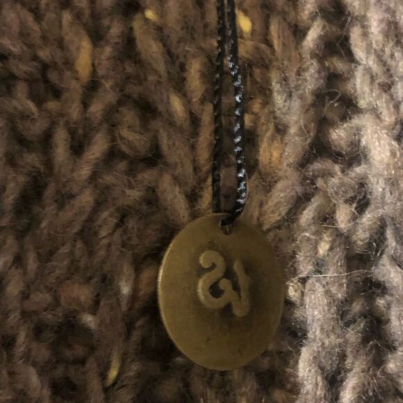 Anthropologie Isabella Sinclair Farfar Chunky Knit Cardigan Sweater Shawl Collar - Picture 6 of 8